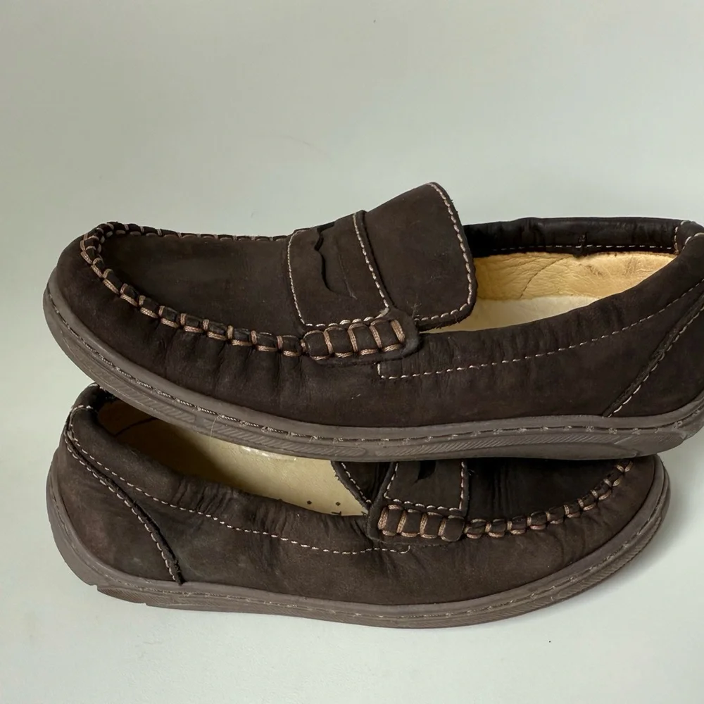 Primigi Kids Dark Brown Suede Moccasins